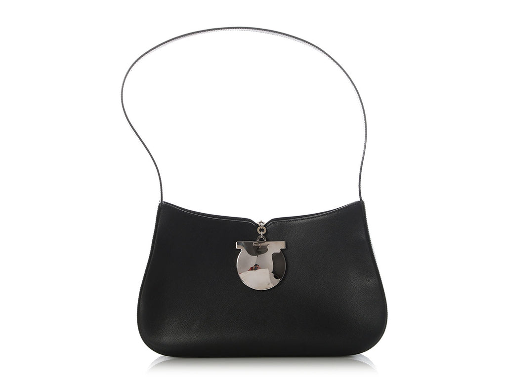 Ferragamo Vintage Black Shoulder Bag