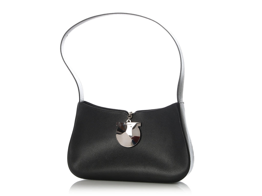 Ferragamo Vintage Black Shoulder Bag