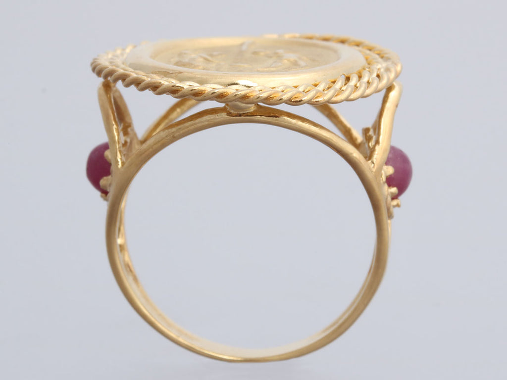Tagliamonte 18K Yellow Gold Ruby Maypole Ring