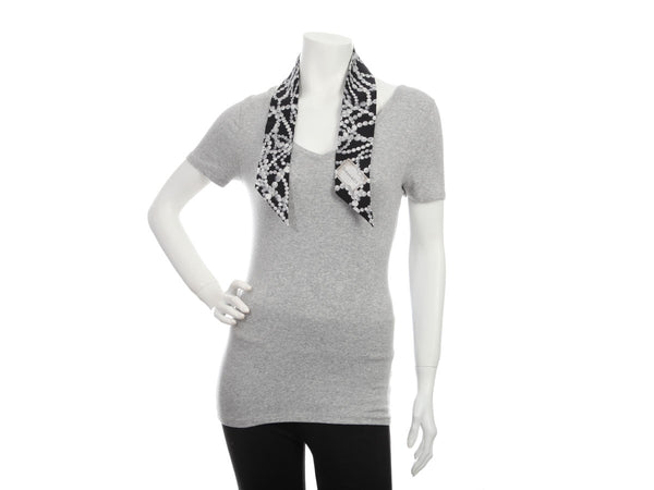 Tiffany Pearls Ribbon Twilly