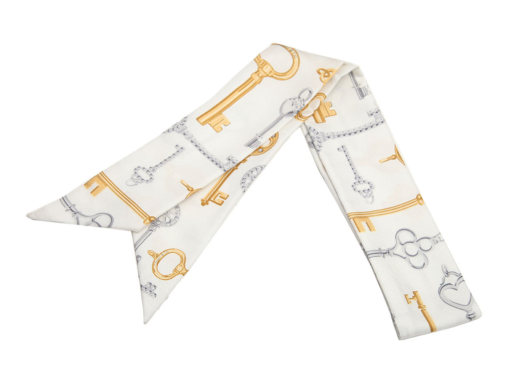 Tiffany & Co Keys Silk Twilly Scarf