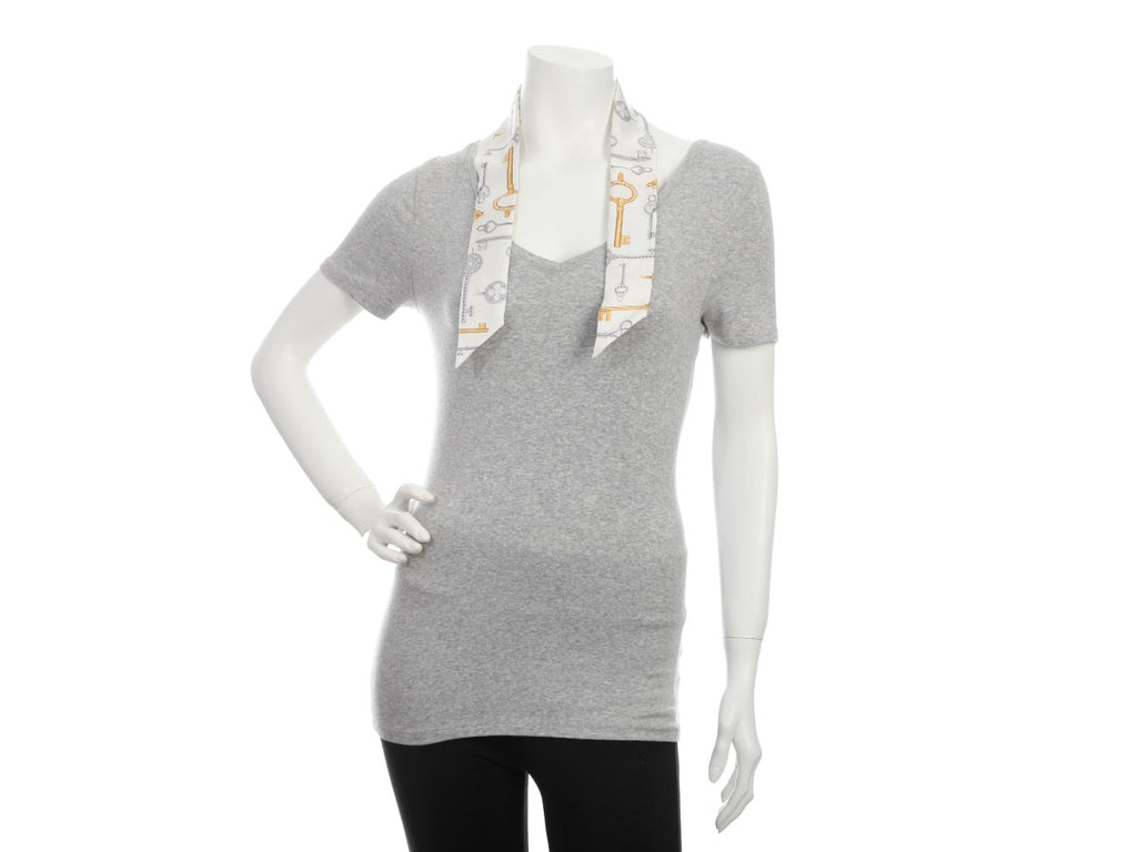 Tiffany & Co Keys Silk Twilly Scarf