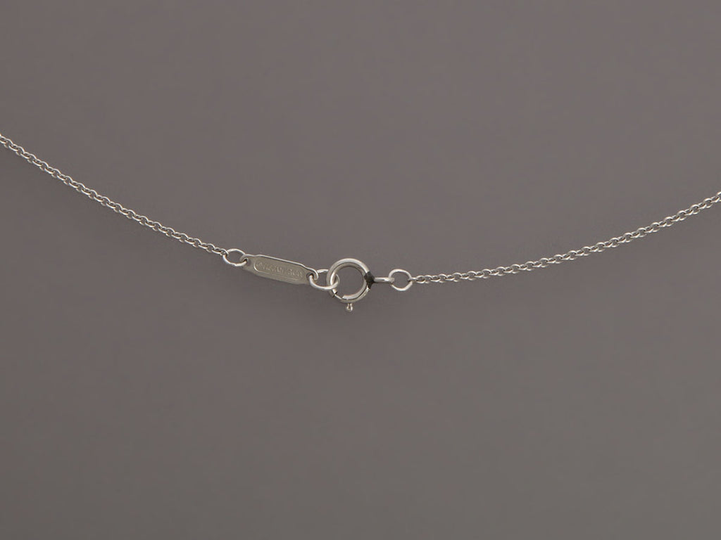 Tiffany & Co. Platinum Diamond Jazz Swing Circle Pendant Necklace