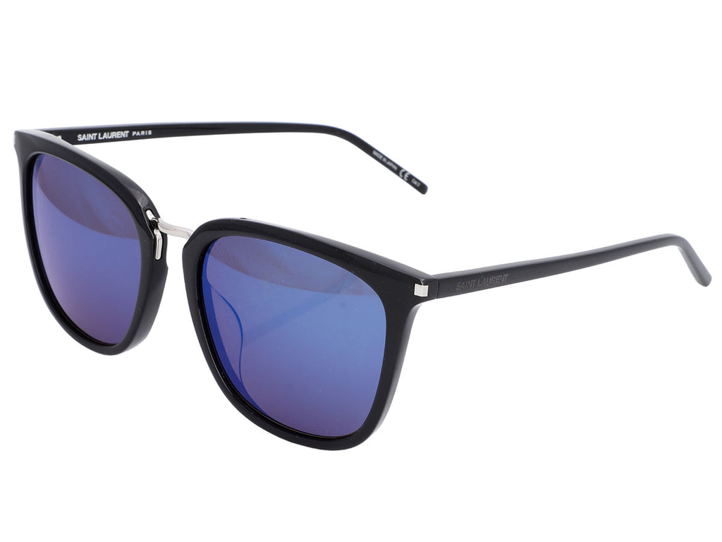 Saint Laurent Black Blue Lens Sunglasses
