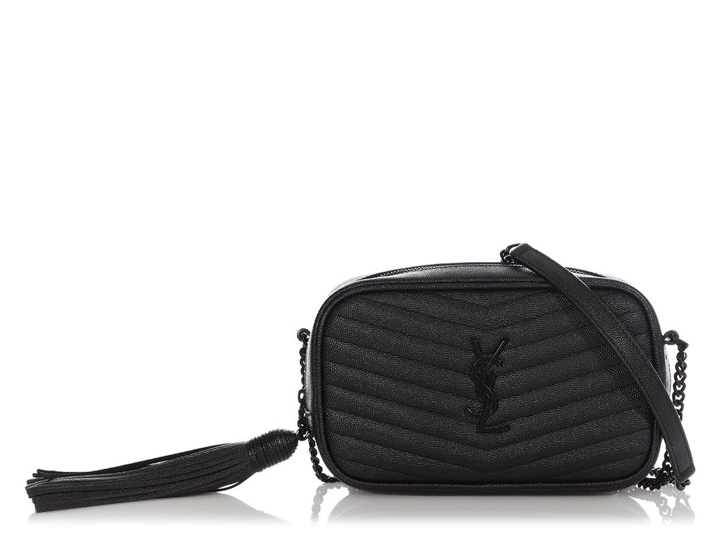 Saint Laurent Mini So Black Lou Camera Crossbody Bag