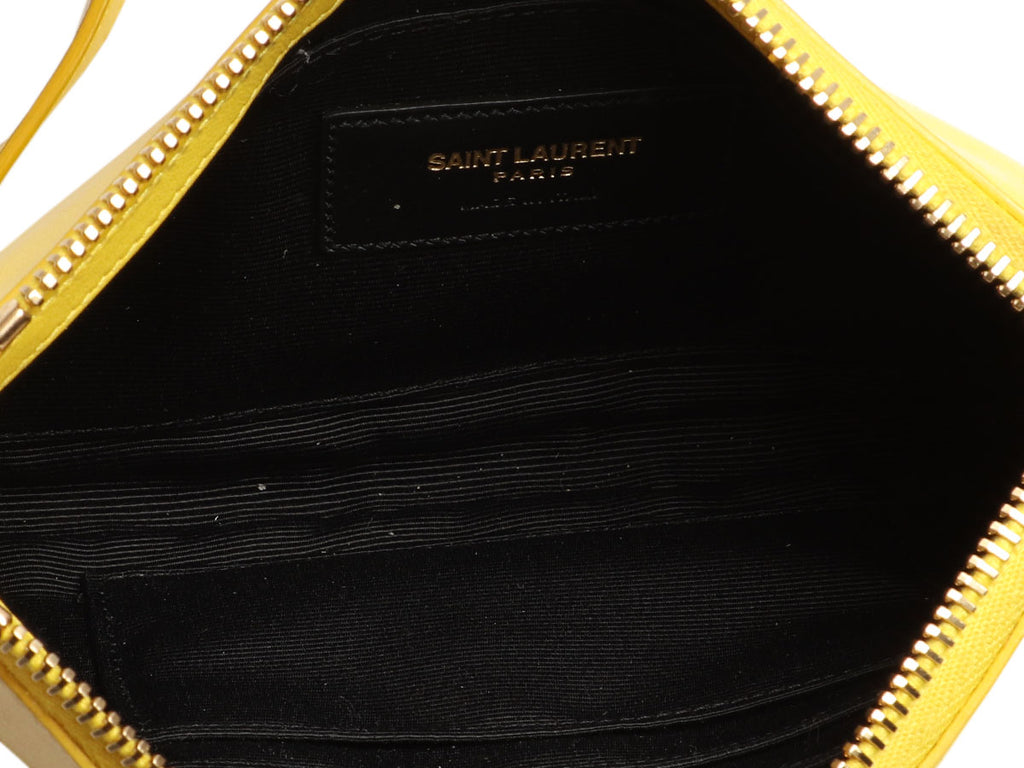 Saint Laurent Yellow Teen Monogram Crossbody Bag