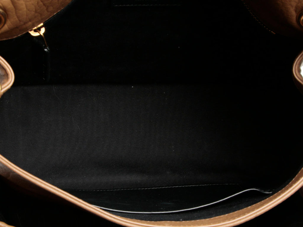 Saint Laurent Medium Brown Grained Lambskin Niki Bag