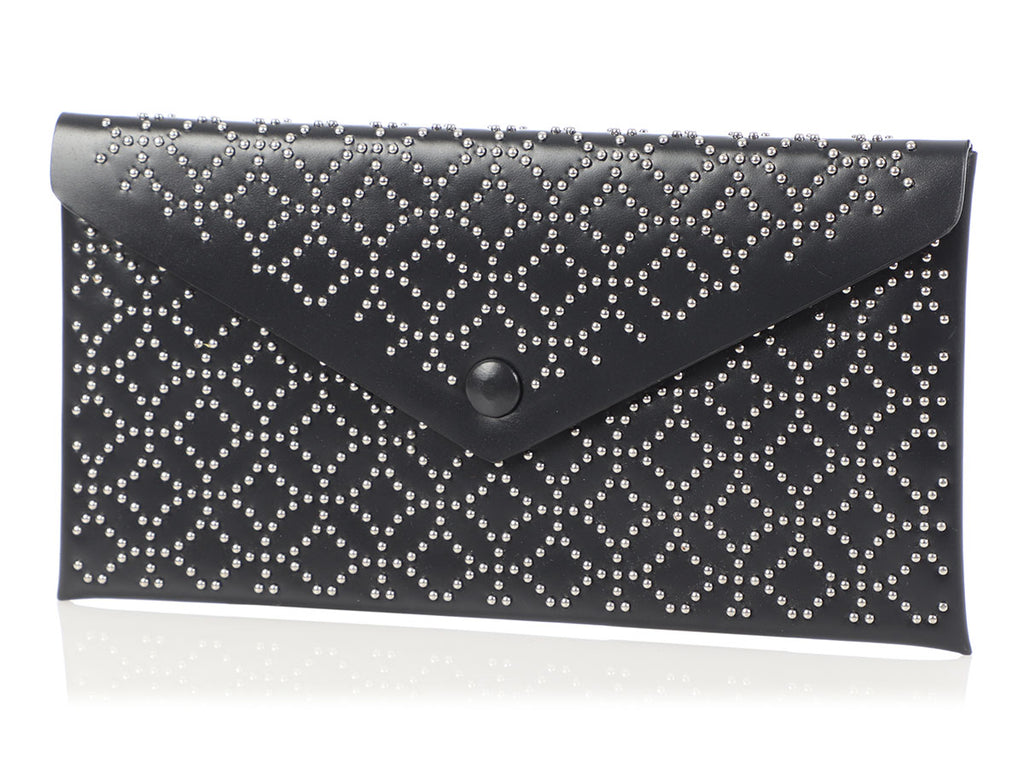 Alaia Black Studded Louise Embellished Envelope Clutch