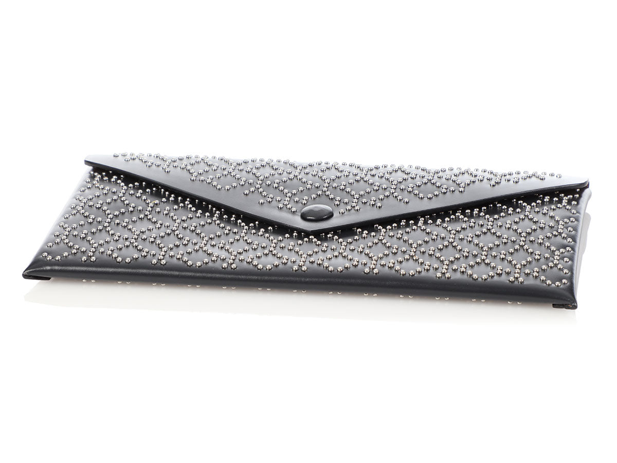 Alaia Black Studded Louise Embellished Envelope Clutch - Ann's Fabulous  Closeouts