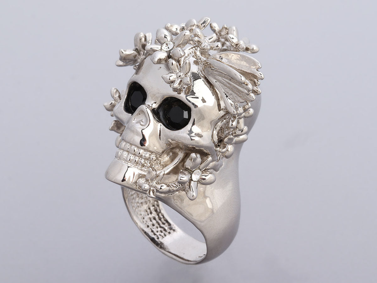 Single Skull Ring (size 6) by Susan Elnora | Hecho a Mano