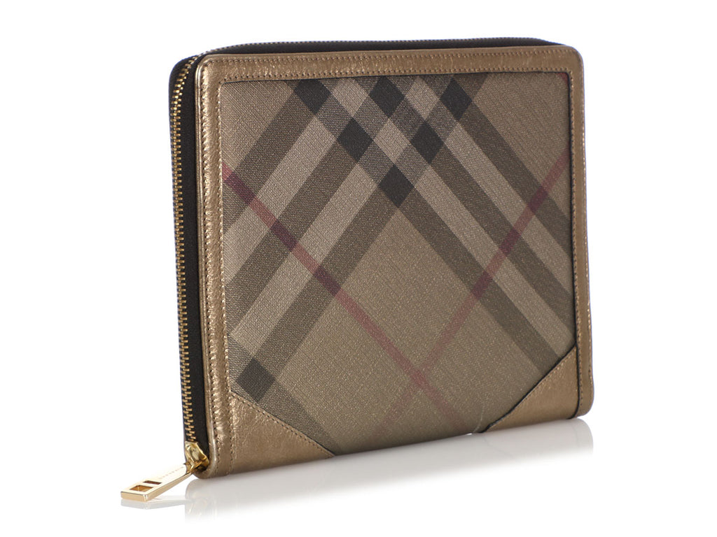 Burberry Gold Check Iconic Tablet Case