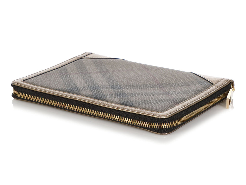 Burberry Gold Check Iconic Tablet Case