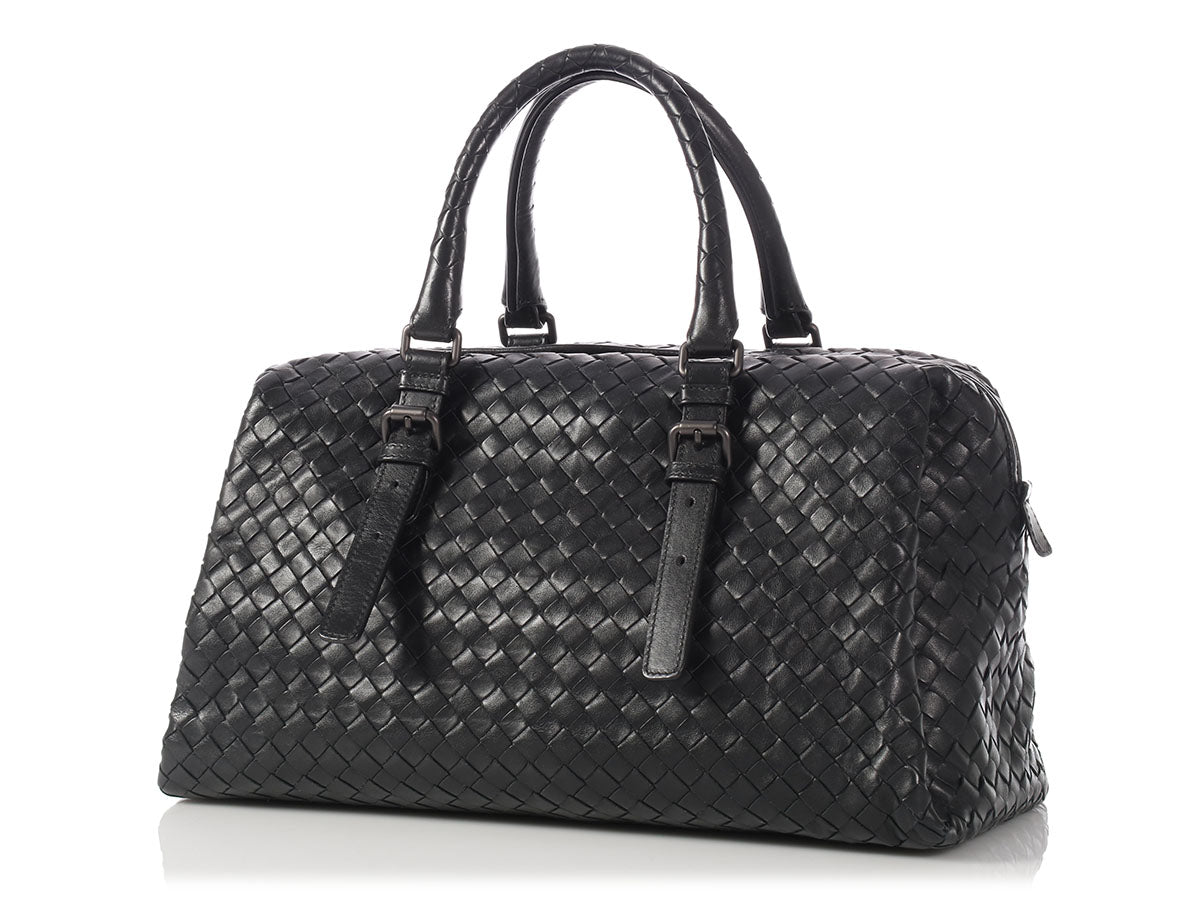 Bottega Veneta - Authenticated Sardine Handbag - Leather Black Plain for Women, Never Worn