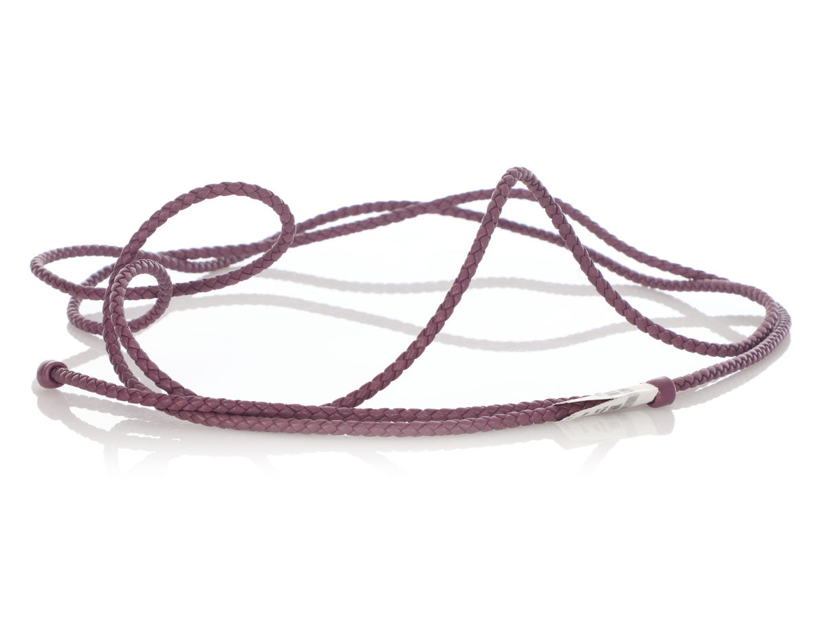Bottega Veneta bracelet, in brown braided leather in good condition