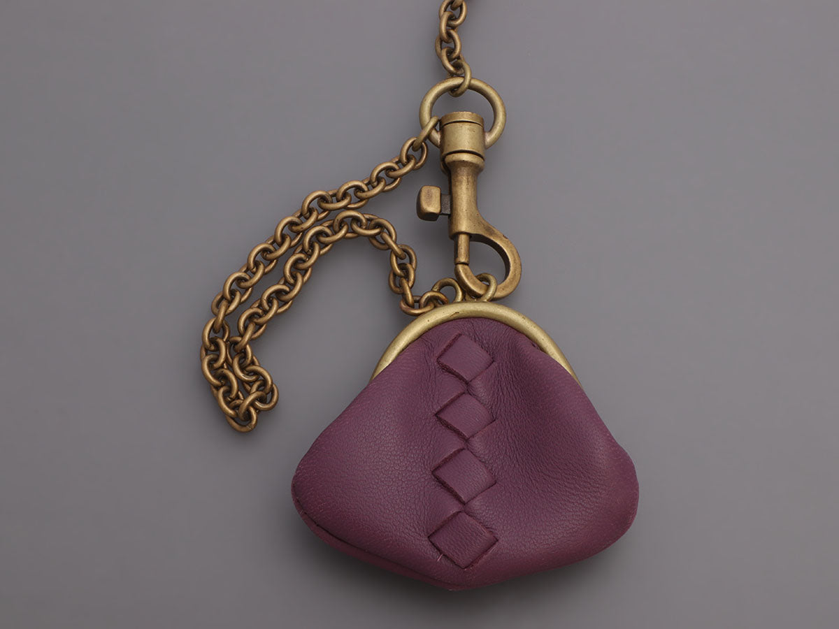 Bottega Veneta Purple Woven Leather Point Shoulder Bag Bottega