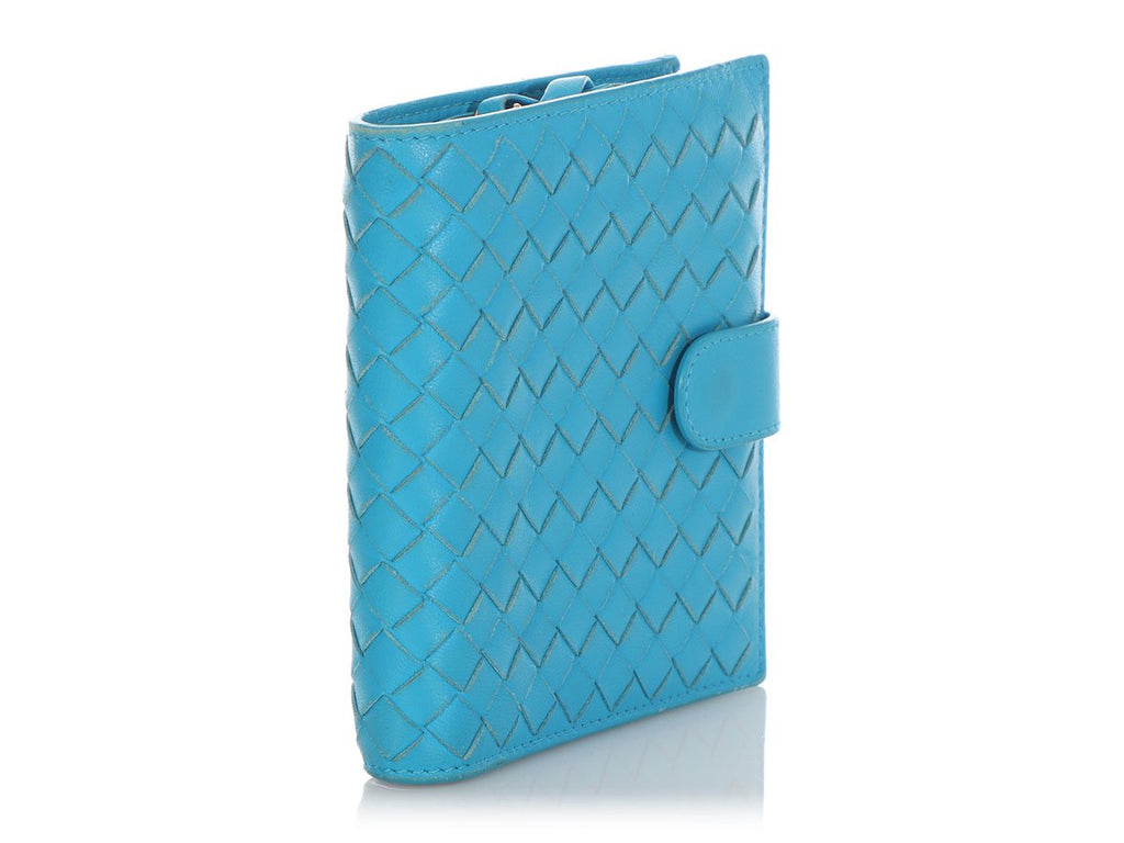 Bottega Veneta Blue Compact Wallet