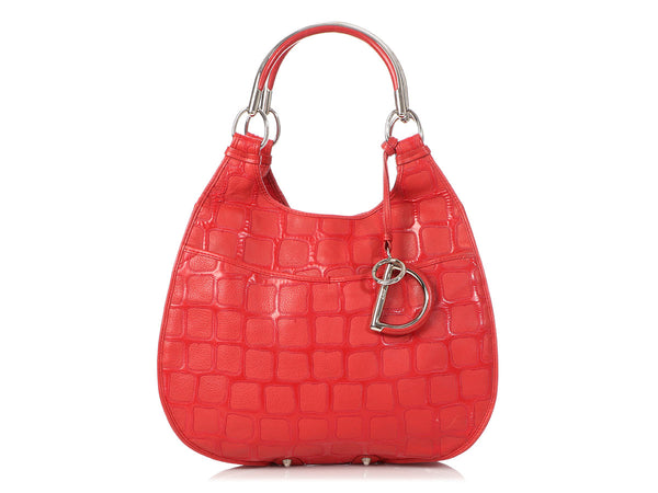 Dior Large Diorissimo Hot Pink Bag - Ann's Fabulous Closeouts