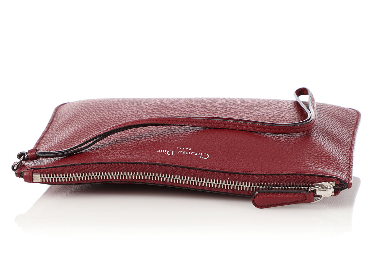Designer - Pre-loved Christian Dior Pouch Shoulder Bag Leather 2Set Red  Black Auth bs7409 - Red | M.catch.com.au
