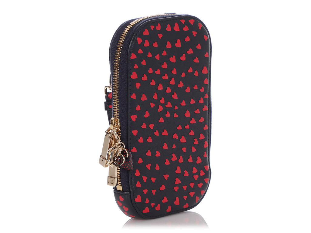 Dior Navy and Red I Love Paris Tech Holder