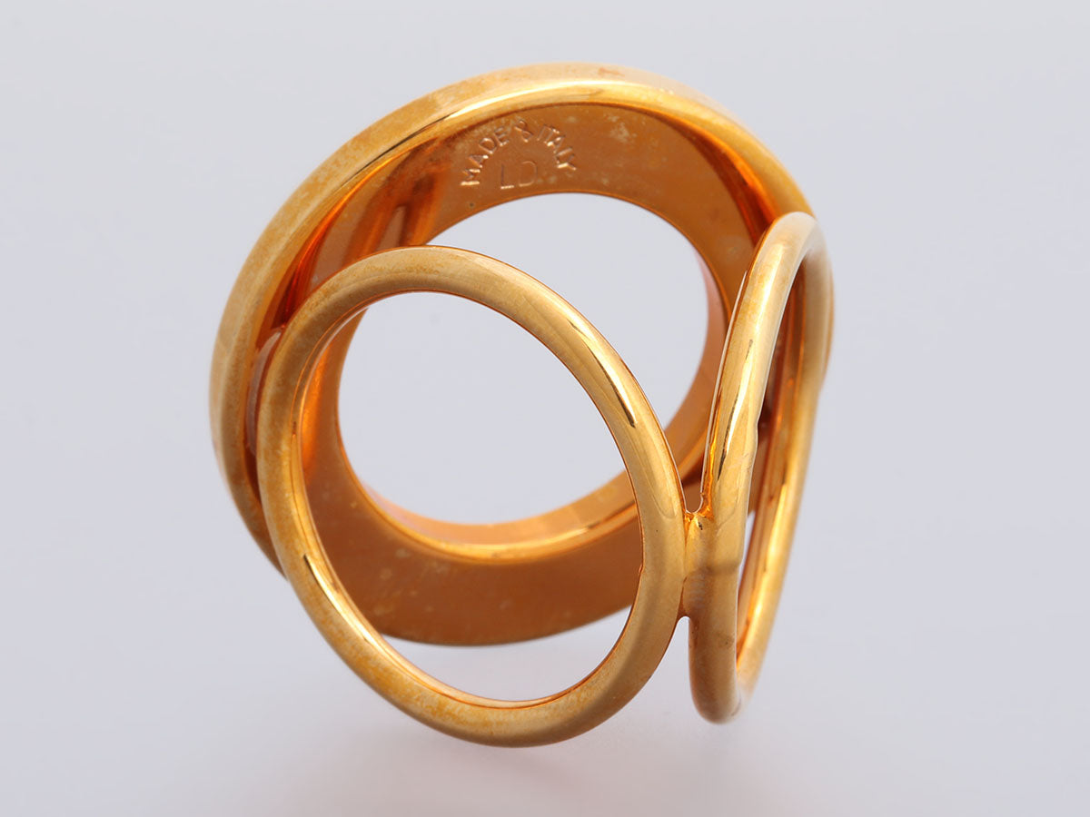 gold scarf ring