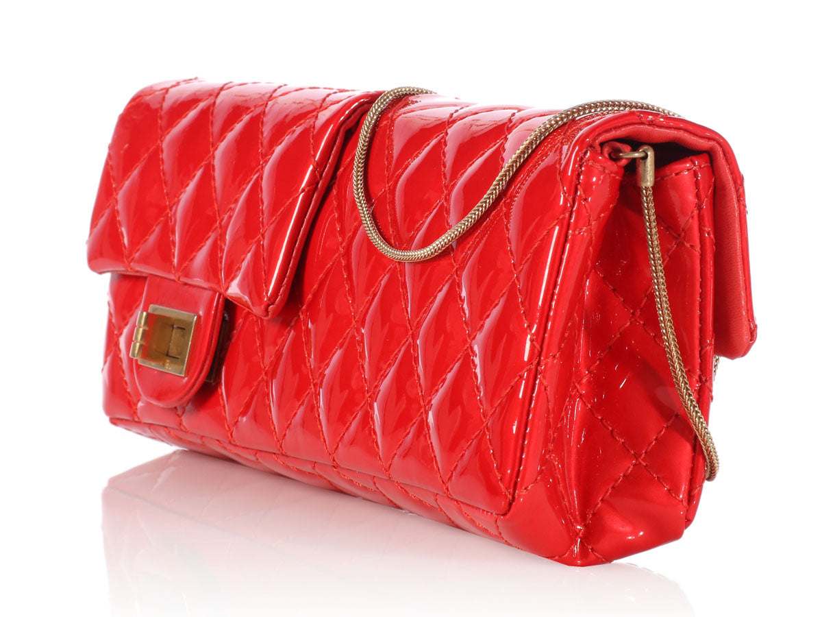 Chanel Red Matelasse Leather Clutch on Chain Chanel | The Luxury Closet