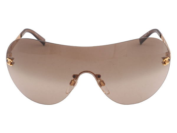 Chanel Beige/Brown Gradient 5103 Shield Sunglasses Chanel