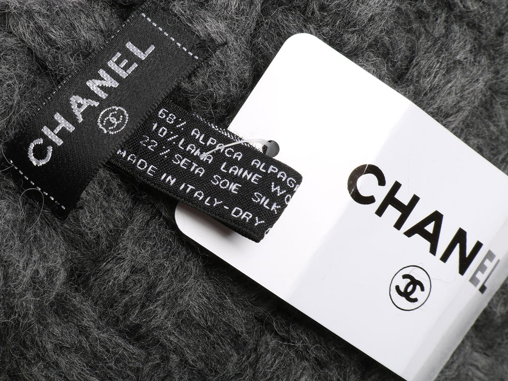Chanel Dark Gray Métiers d'Art Scarf