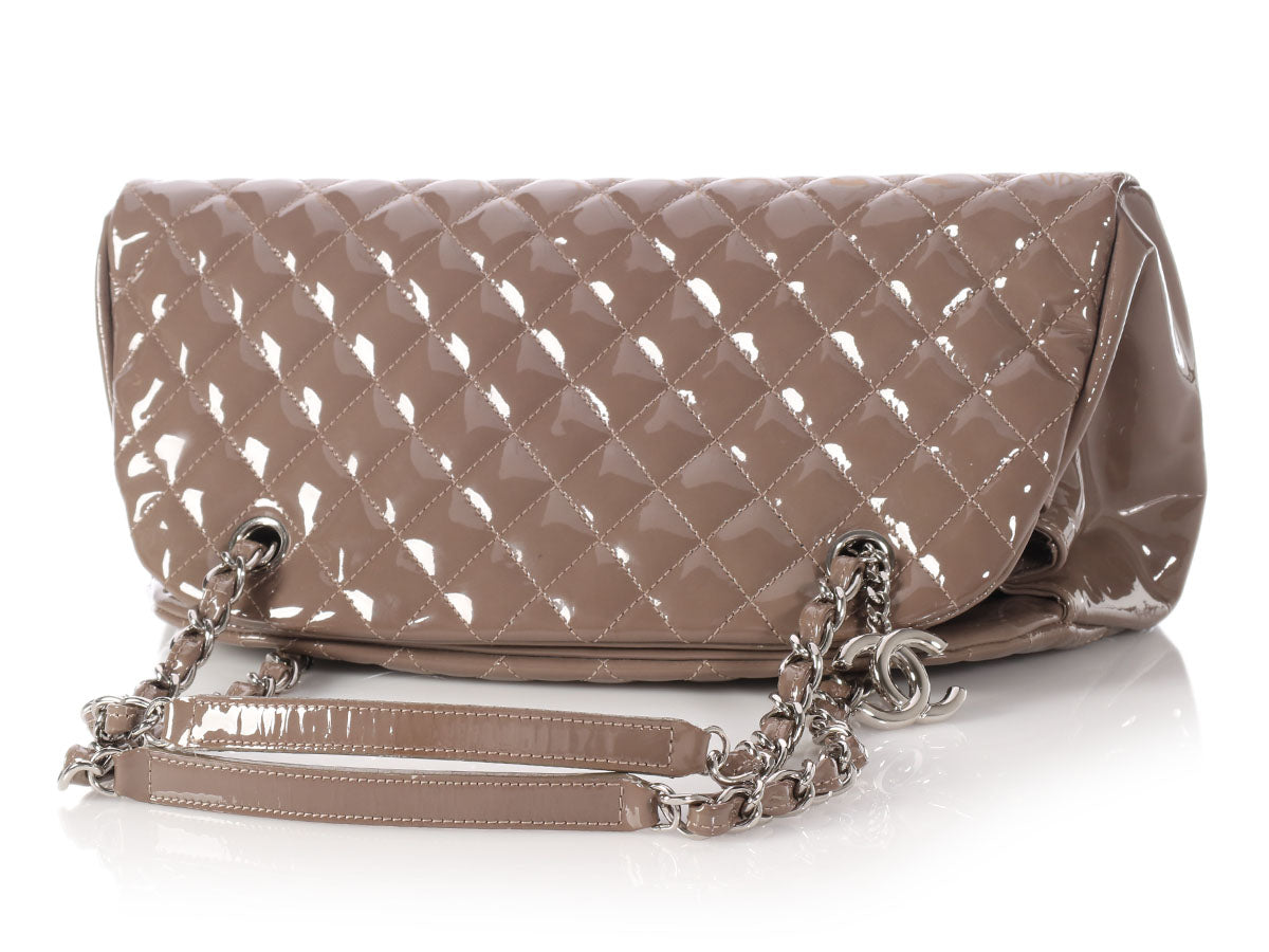 Chanel Medium Taupe Just Mademoiselle Bowling Bag - Ann's Fabulous