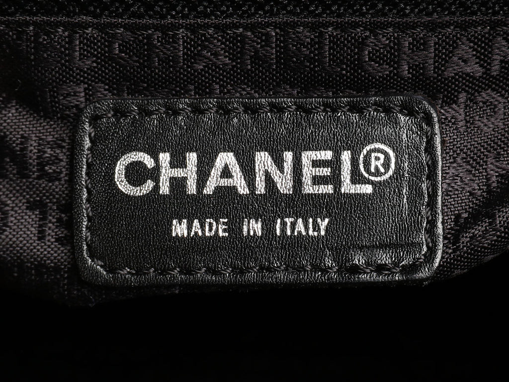 Chanel Black and White Tweed Handbag