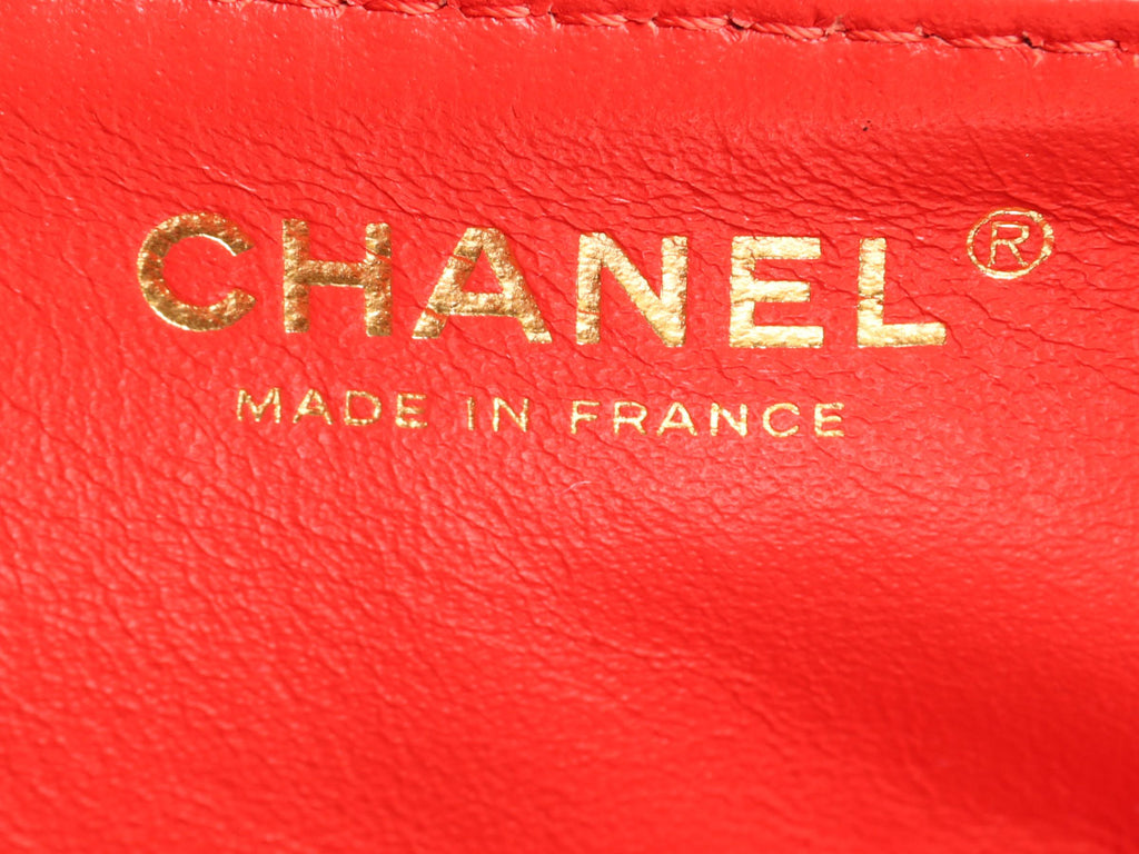 Chanel Red Quilted Patent Reissue Clutch
