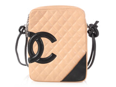 Chanel Beige and Black Cambon Messenger - Ann's Fabulous Closeouts