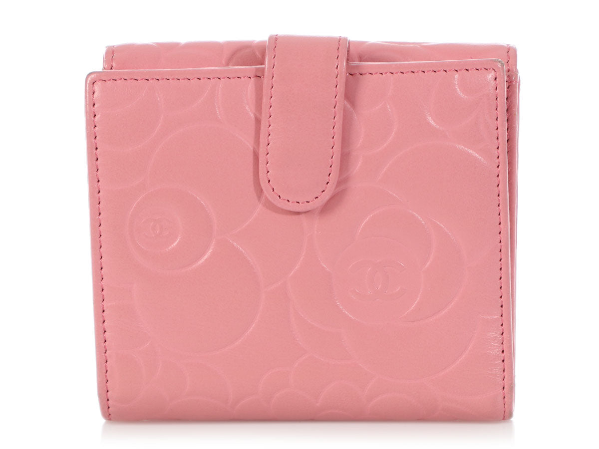 Chanel Wallet in Pink Camellia Embossed Lambskin – Coco Approved