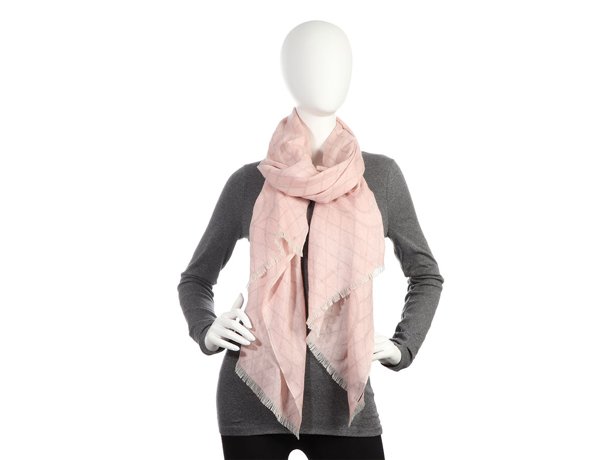 Chanel Pink Camellia Stole