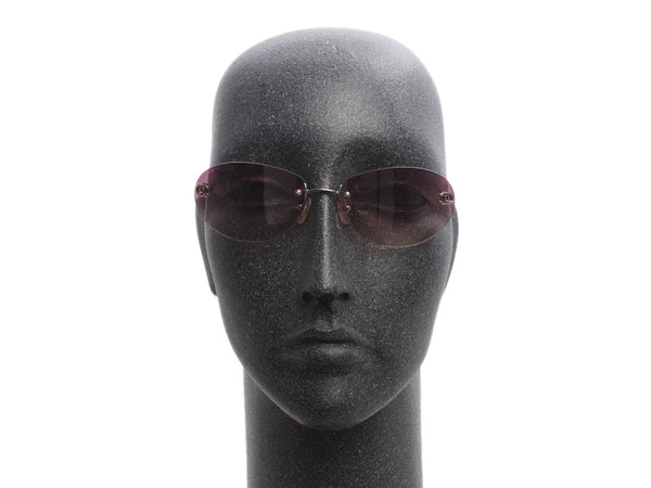 Chanel Pink Rimless Sunglasses