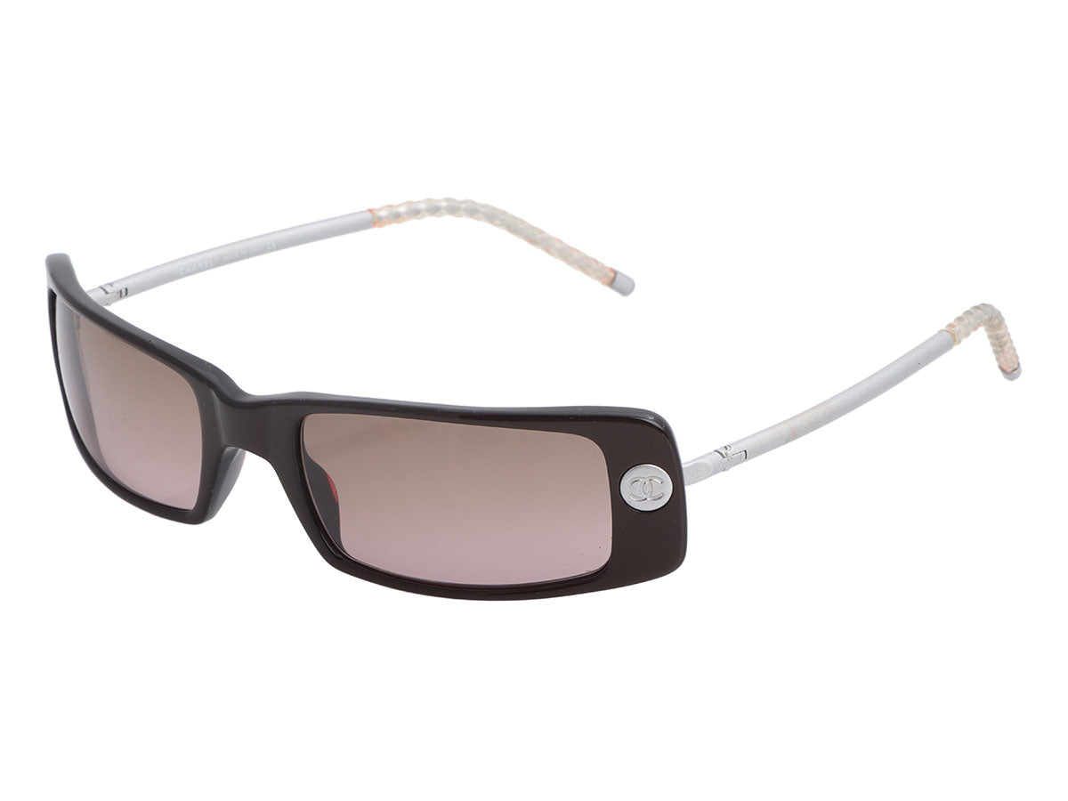 chanel rectangle sunglasses for women
