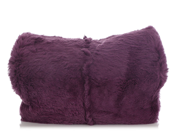 Chanel Purple Fur Hand Muff