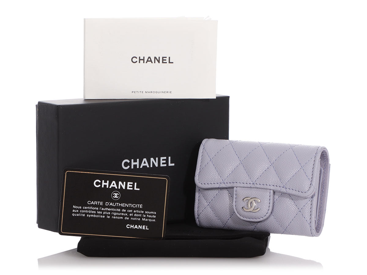 chanel key and card holder wallet