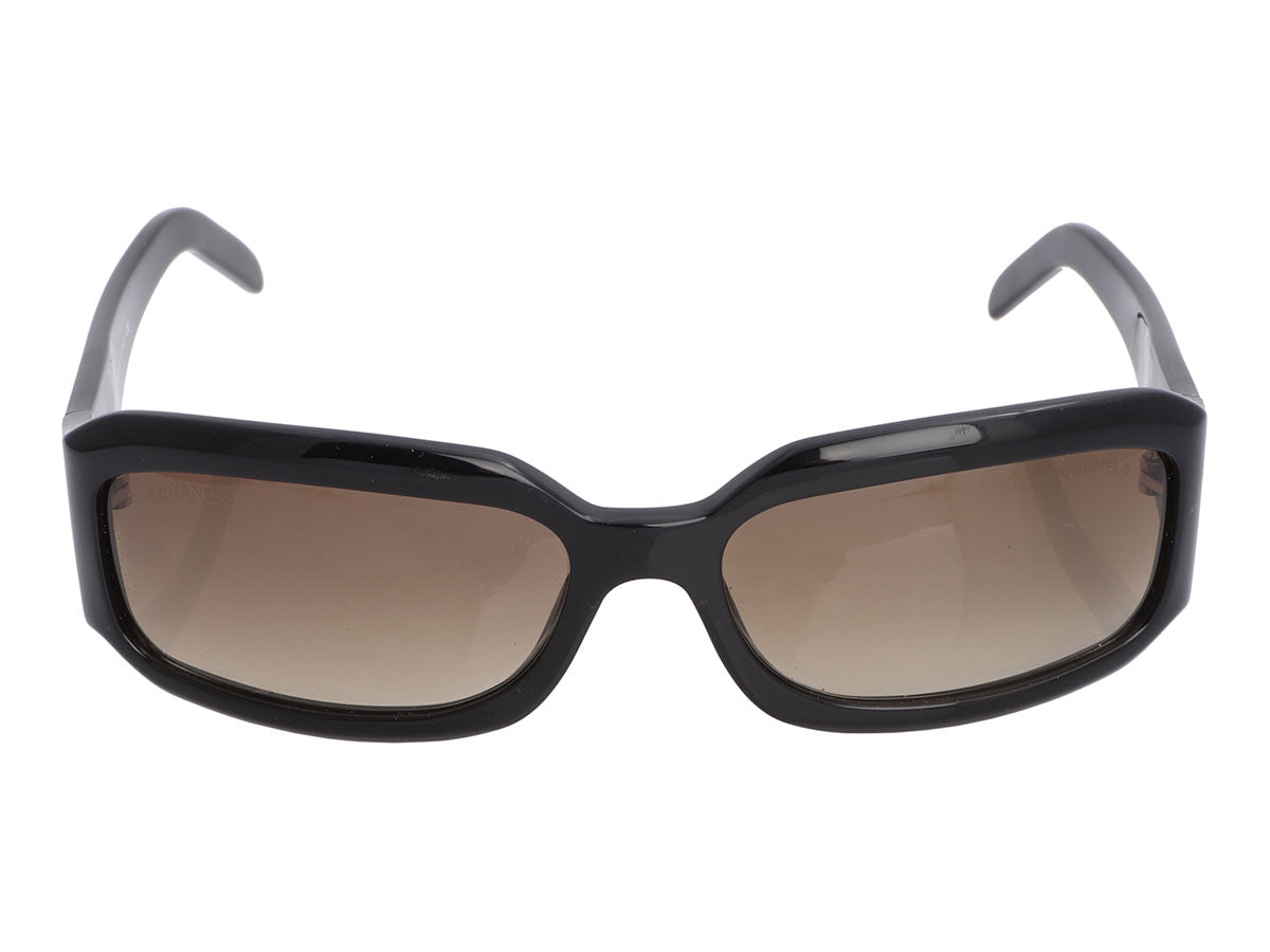 Chanel Black Crystal CC Sunglasses - Ann's Fabulous Closeouts
