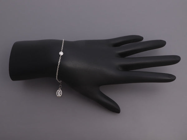 Cartier 18K White Gold Diamond Légers Bracelet