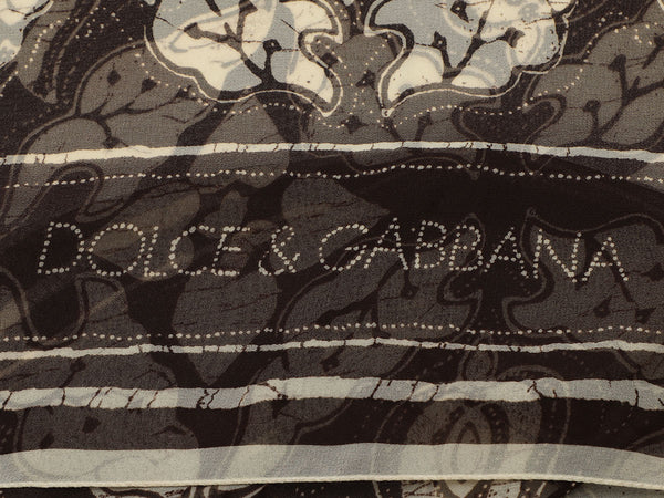 Dolce & Gabbana Brown and Cream Print Shawl
