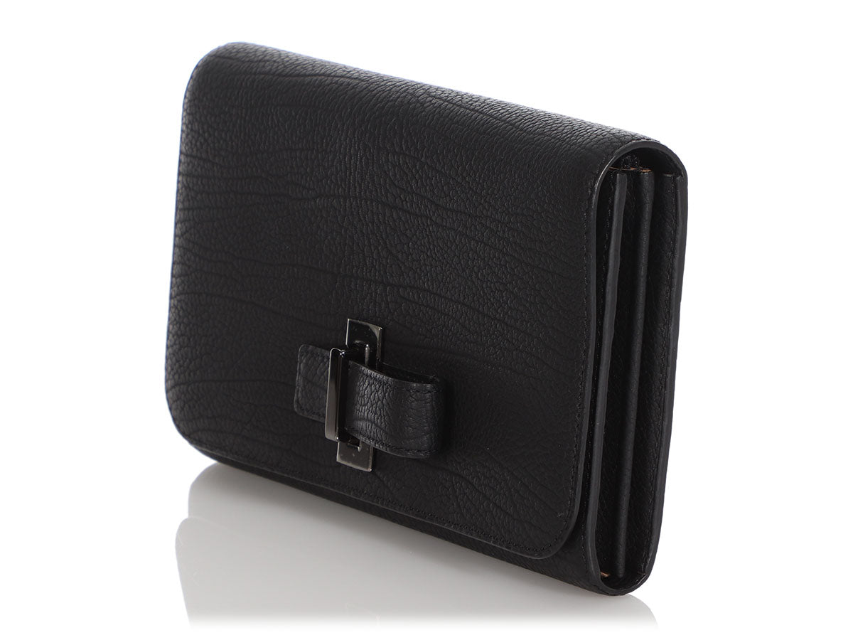 Leather wallet Delvaux Black in Leather - 29511352