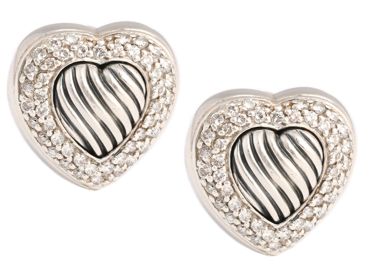 Michael Kors Sterling Silver Open Heart Stud Earrings Available in Silver,  14K Rose-Gold Plated or 14K Gold Plated - Macy's