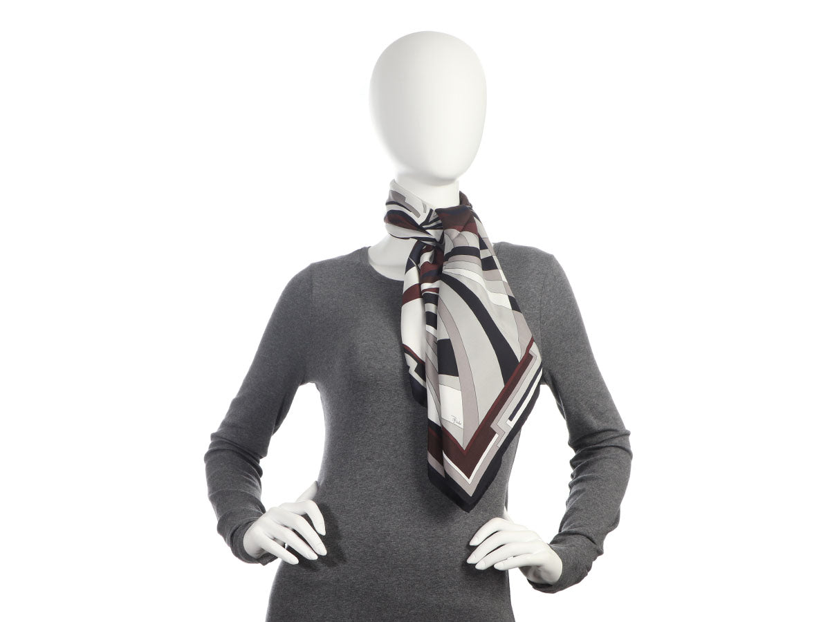 Shop Emilio Pucci Silk Bridal Knit & Fur Scarves (10800, X620) by Clover6
