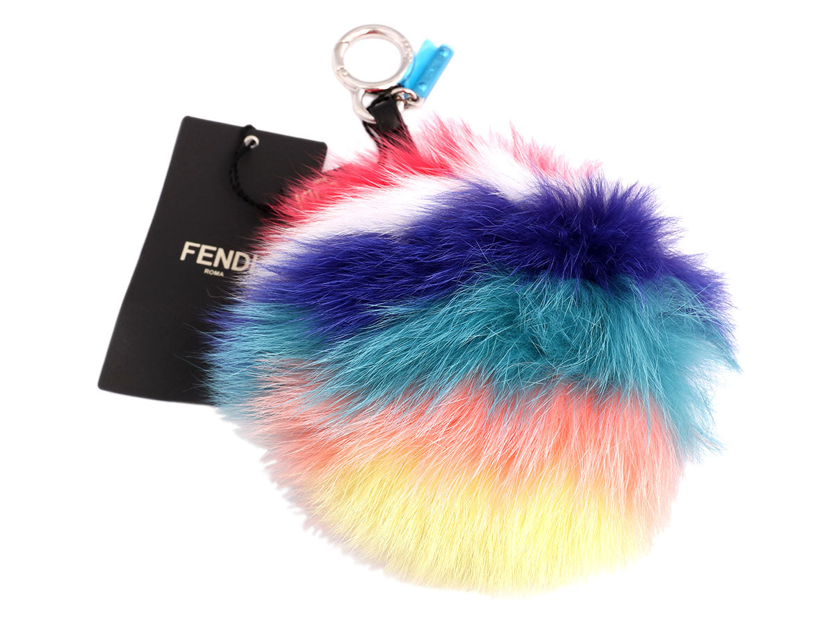 Fendi Multicolor Fur Pom-Pom Bag Charm - Ann's Fabulous Closeouts