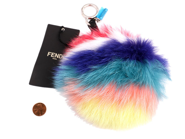 Fendi Multicolor Fur Pom-Pom Bag Charm