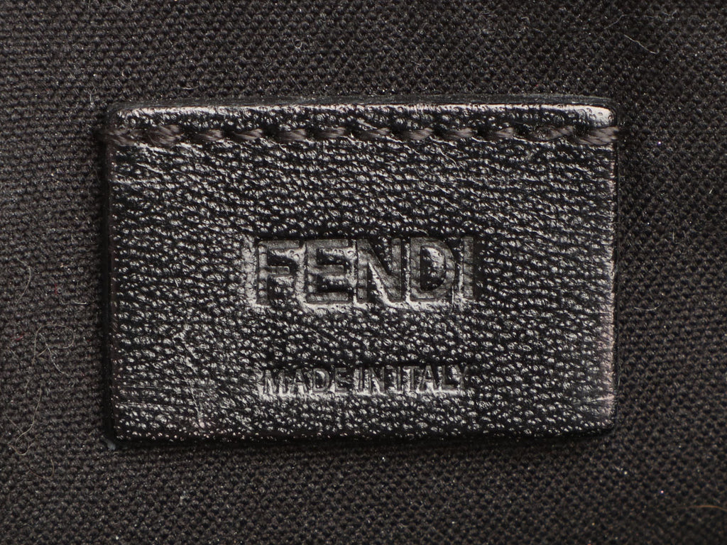 Fendi Black Studded Karlito Wristlet