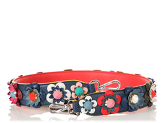 Fendi Python Flower/Floral Embellished Bag Strap You Strap
