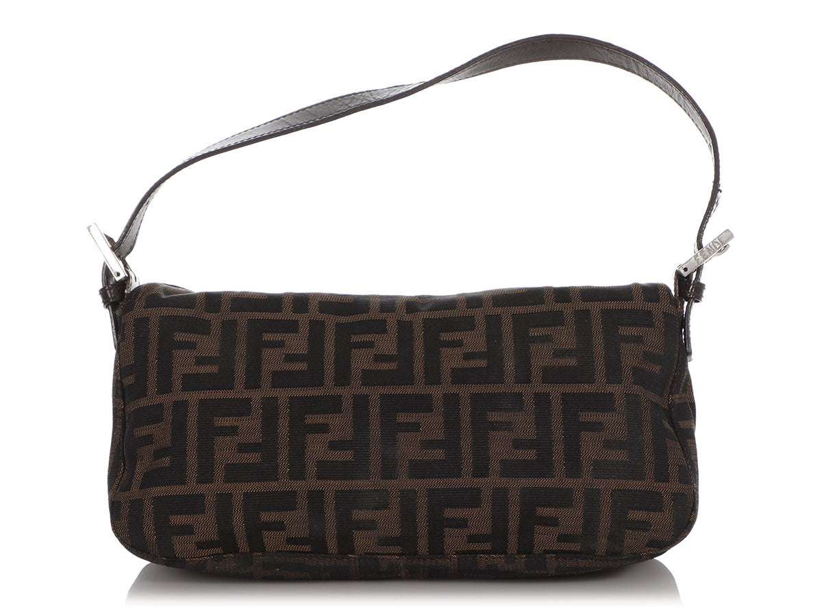 Fendi Zucca Handle Bag - Brown Handle Bags, Handbags - FEN279611