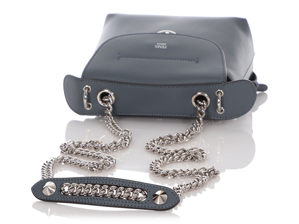 fendi backpack - mini Fendi Mini Gray Calfskin Back To School Convertible Backpack