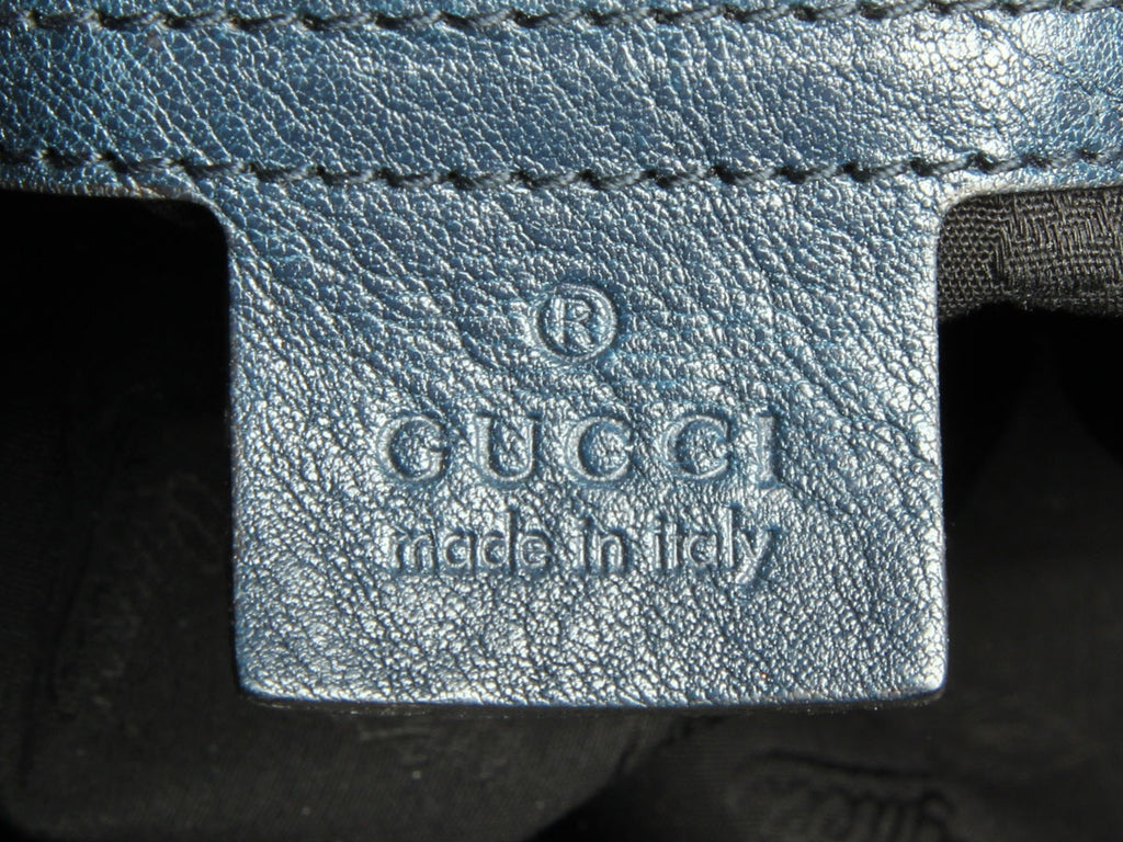Gucci Large Blue Suede Icon Bit Bag